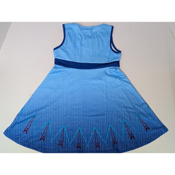 Princess Elsa Inspired Girl's Casual Dress Size 3T Blue Daily Disney Park Wear - Picture 2 of 9